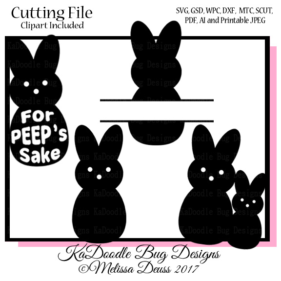 Vinyl Cuts Peep Bunnies