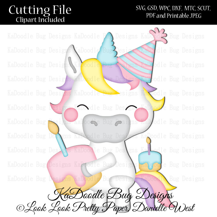 Standing Cake Unicorn - Click Image to Close