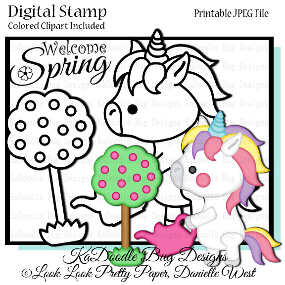 DS Welcome Spring Unicorn - Click Image to Close