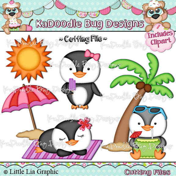 Summer Lovin' Penguins - Click Image to Close