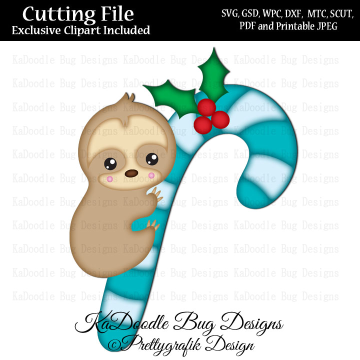 PG Candy Cane Sloth - Click Image to Close