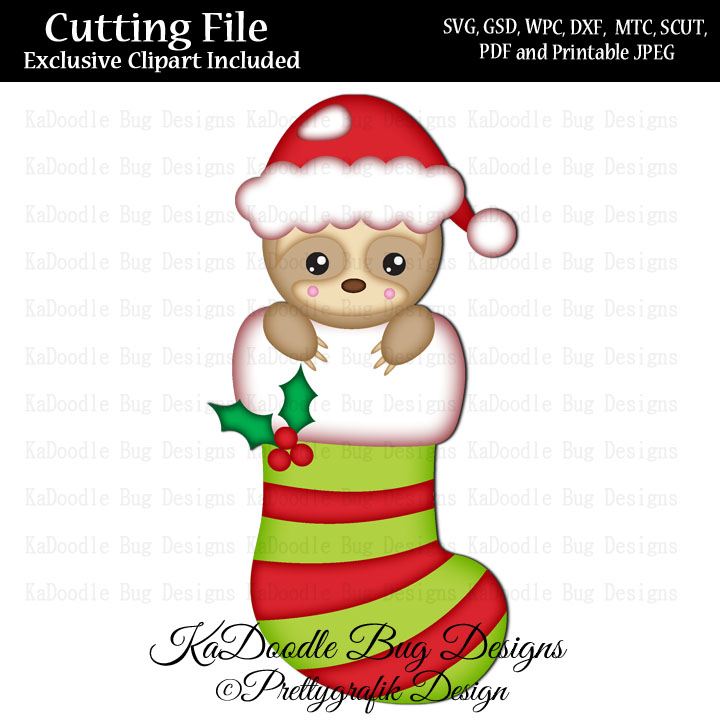 PG Christmas Stocking Sloth - Click Image to Close
