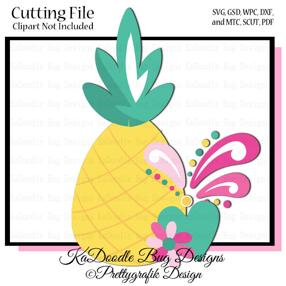 Floral Pineapple - Click Image to Close