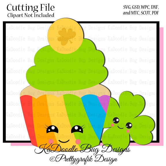 Rainbow Cupcake - Click Image to Close