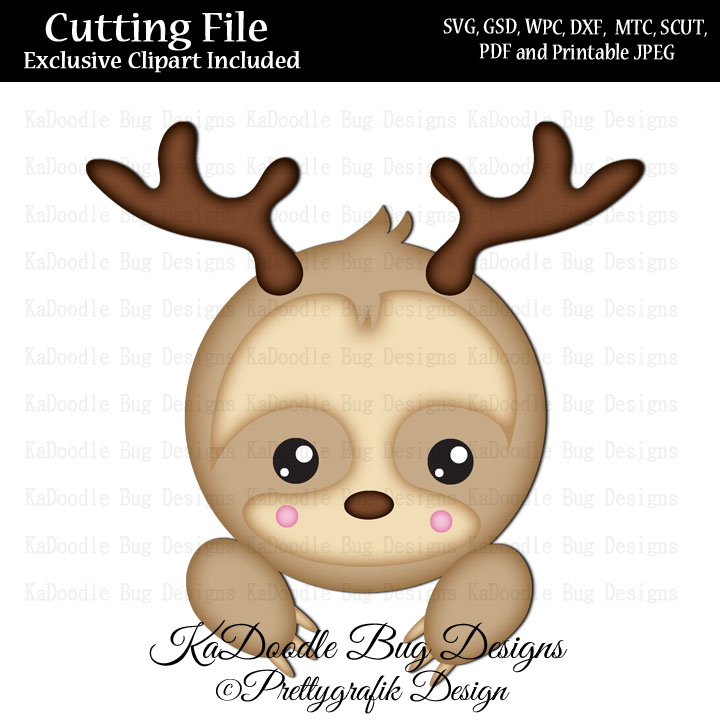 PG Reindeer Sloth Peeker - Click Image to Close