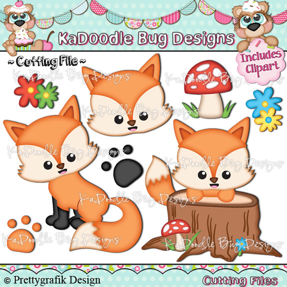Woodland Foxes - Click Image to Close