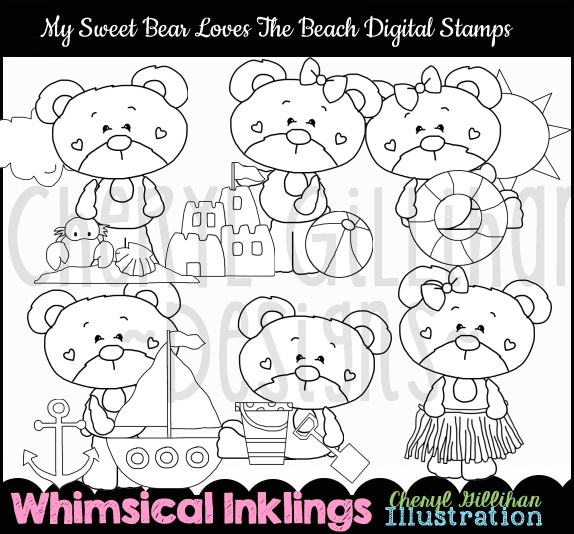 DS Beach Sweet Bear - Click Image to Close