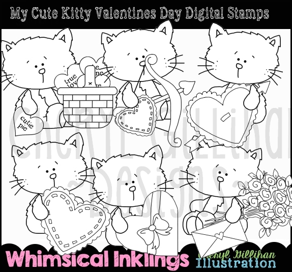 DS Cute Kitty Valentine