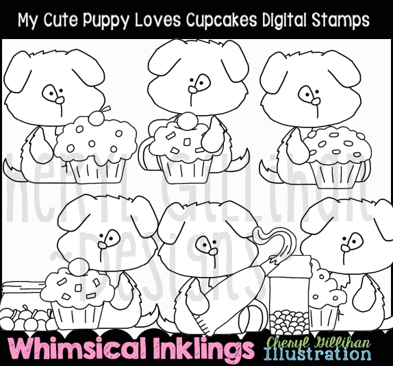 DS Cute Puppy Cupcakes