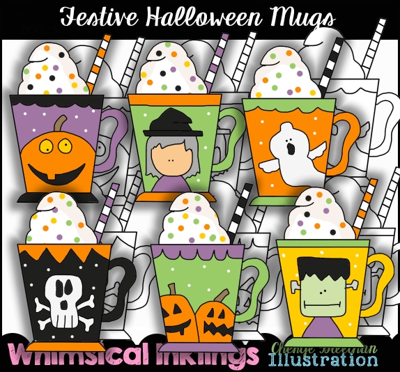 DS Festive Halloween Mugs - Click Image to Close