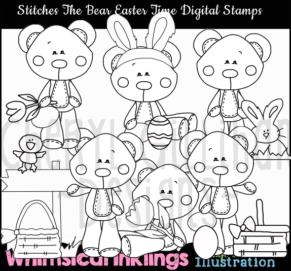 DS Stitches Bear Easter - Click Image to Close