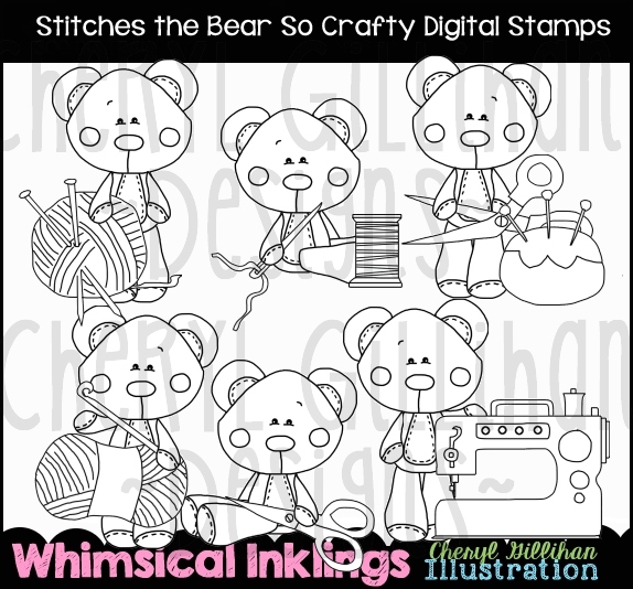 DS Stitches Bear Sew Crafty