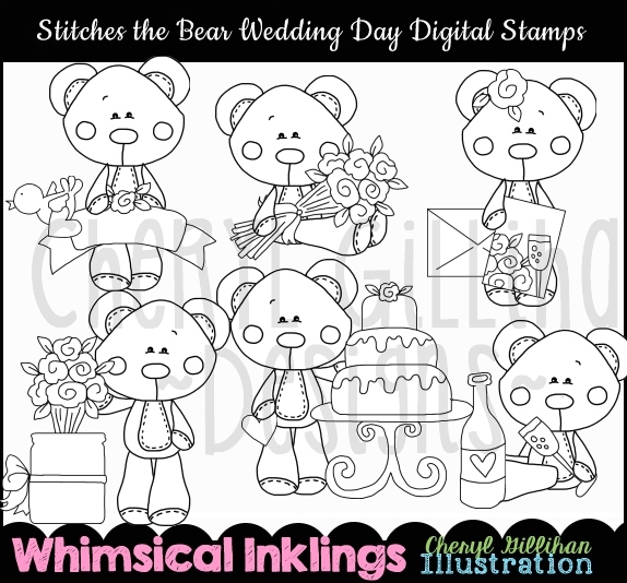 DS Stitches Bear Wedding - Click Image to Close