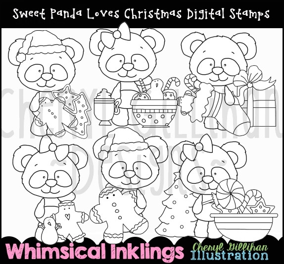 DS Sweet Panda Christmas