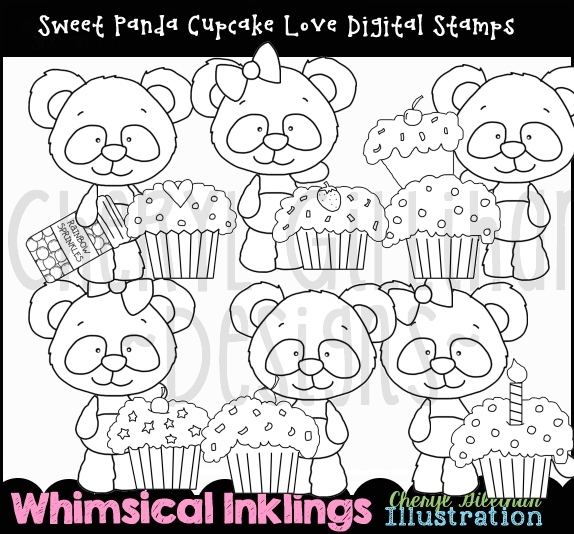 DS Sweet Panda Cupcakes - Click Image to Close