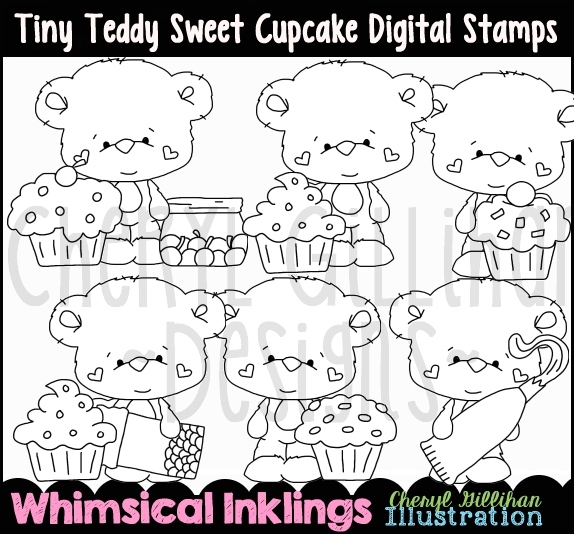 DS Tiny Teddy Cupcakes - Click Image to Close