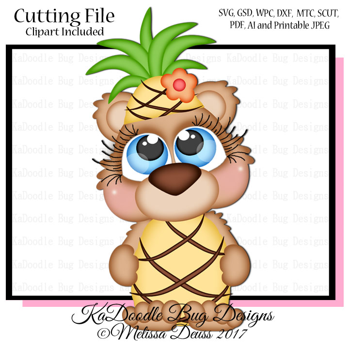Cutie KaToodles - Pineapple Bear - Click Image to Close