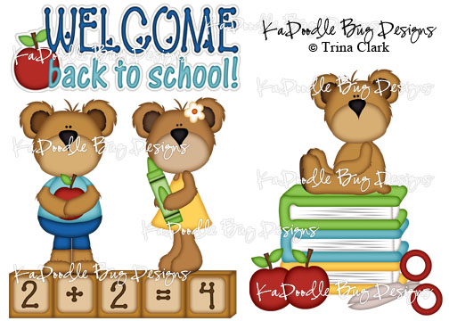 Back To School Bears - Click Image to Close
