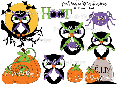 Spooky Halloween Owls - Click Image to Close