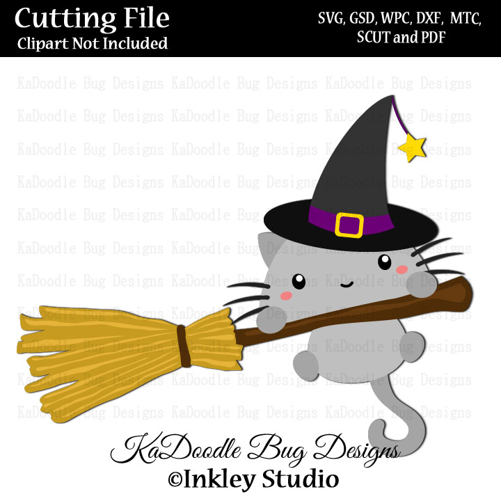 Halloween Witch Kitty - Click Image to Close