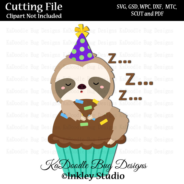 Sleeping Cupcake Sloth