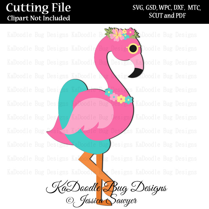 summer flamingo svg