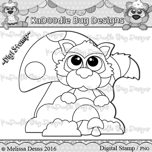 DS Cutie KaToodles - Mushroom Raccoon - Click Image to Close