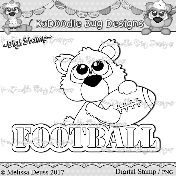 DS Cutie KaToodles - Football Bear