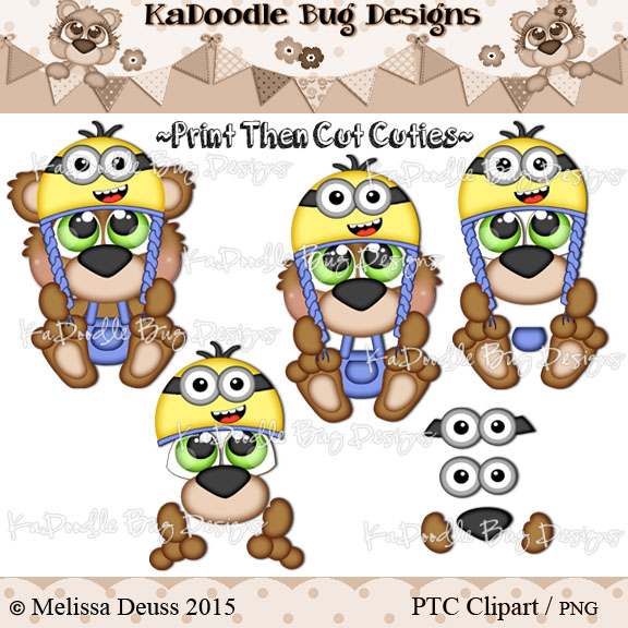 PTC Cutie KaToodles - Crazy Hat Bear - Click Image to Close