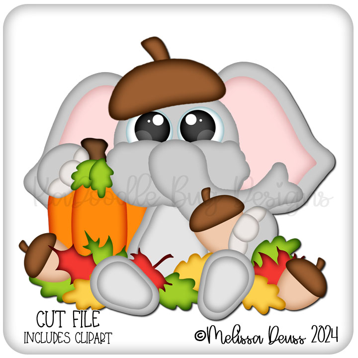 Autumn Acorn Elephant