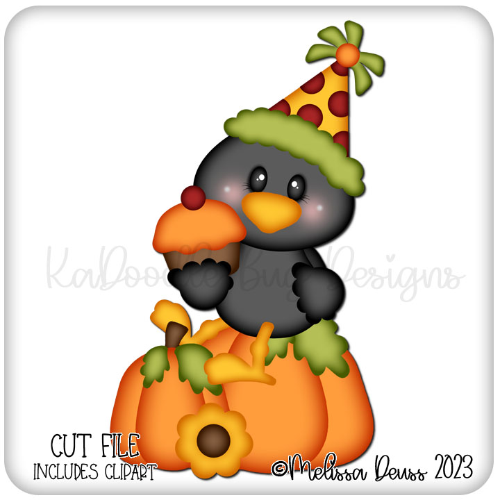Birthday Pumpkin Crow