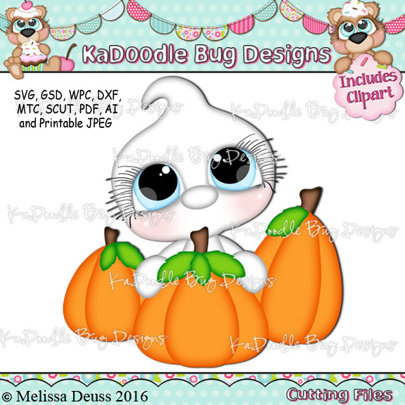Charmkin Cuties - Pumpkin Ghost - Click Image to Close