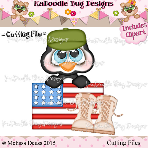 Cutie KaToodles - Army Penguin