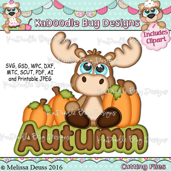 Cutie KaToodles - Autumn Moose - Click Image to Close