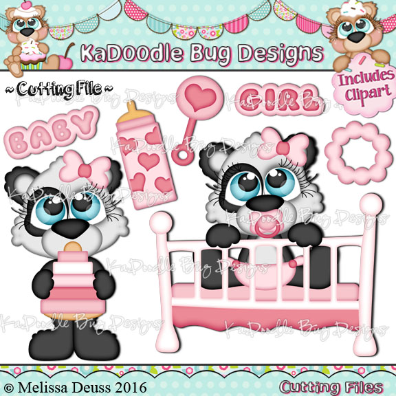 Cutie KaToodles - Baby Girl Panda - Click Image to Close