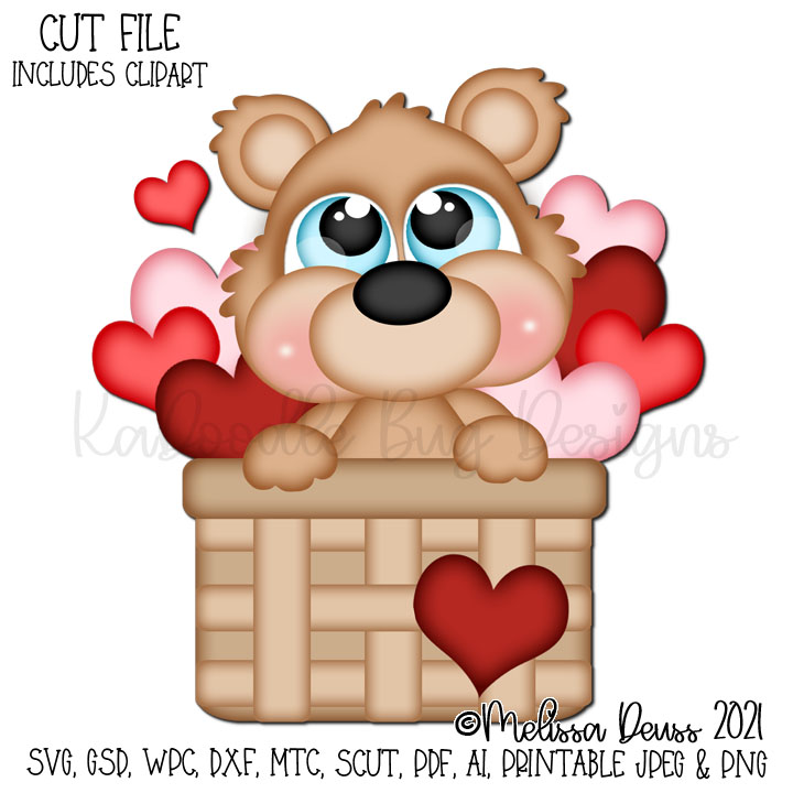 Cutie KaToodles - Basket Full Of Hearts - Click Image to Close