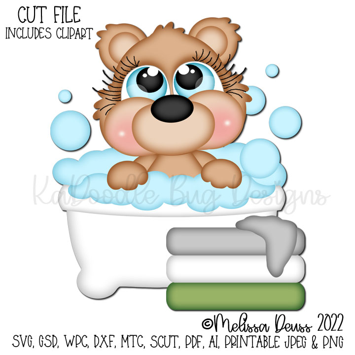 Cutie KaToodles - Bathtime Bear