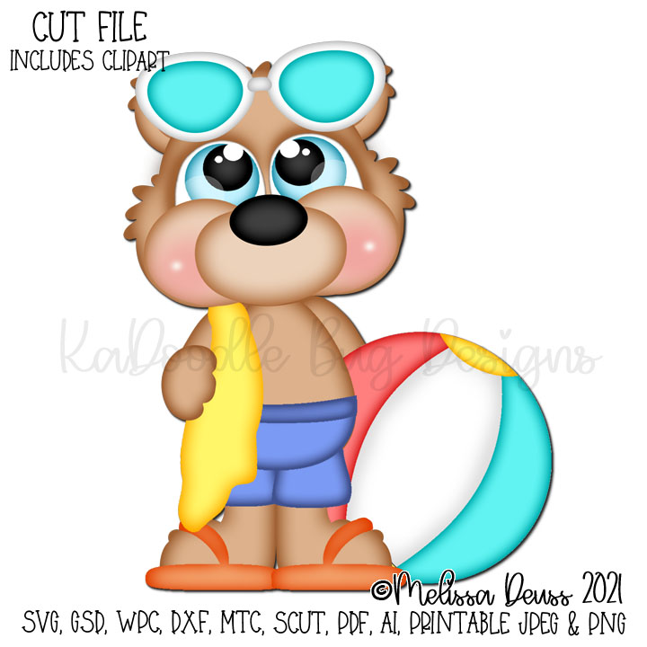 Cutie KaToodles - Beach Ball Bear - Click Image to Close