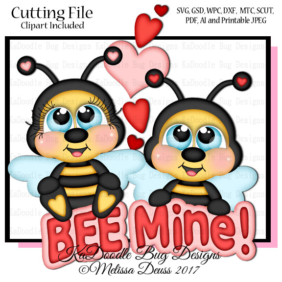 Cutie KaToodles - Bee Mine Bees - Click Image to Close