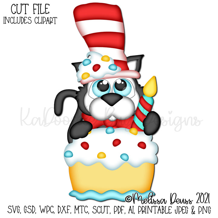 Cutie KaToodles - Birthday Cake Cat