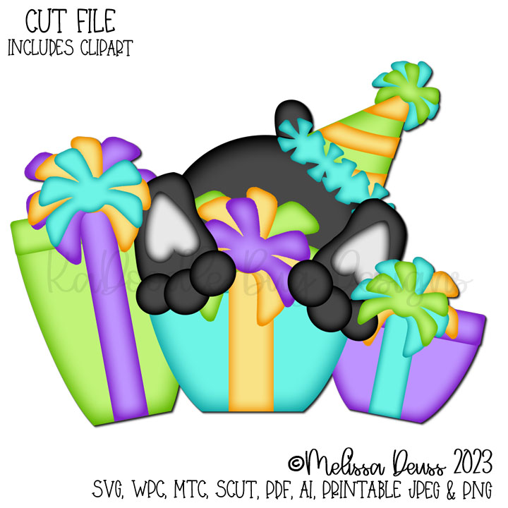 Cutie KaToodles - Bottoms Up Birthday Gift Panda - Click Image to Close