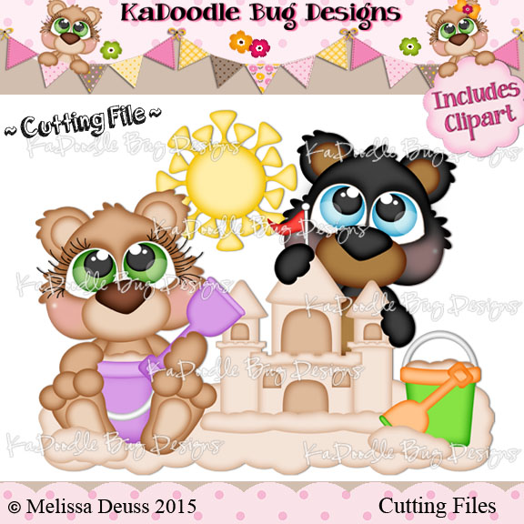 Cutie KaToodles - Building Sandcastle Bears