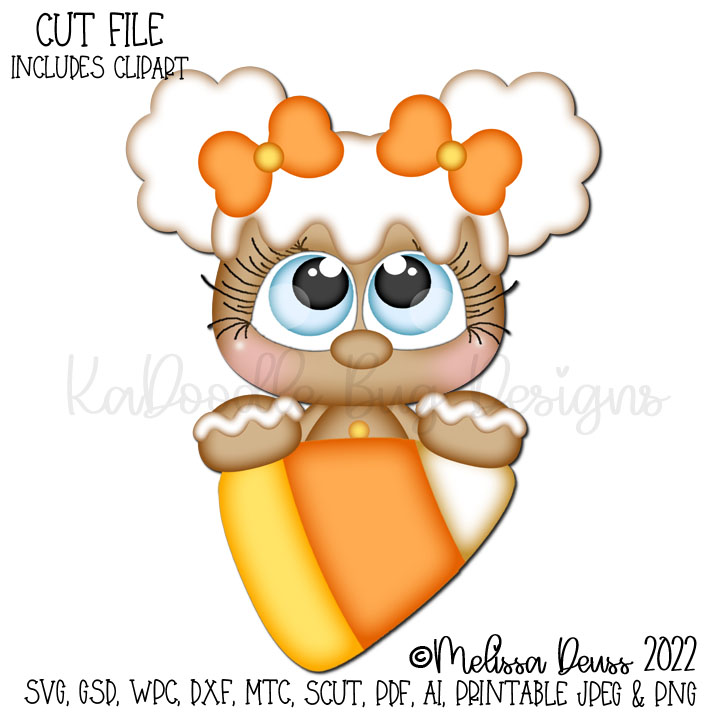 Cutie KaToodles - Candycorn Ginger Peeker