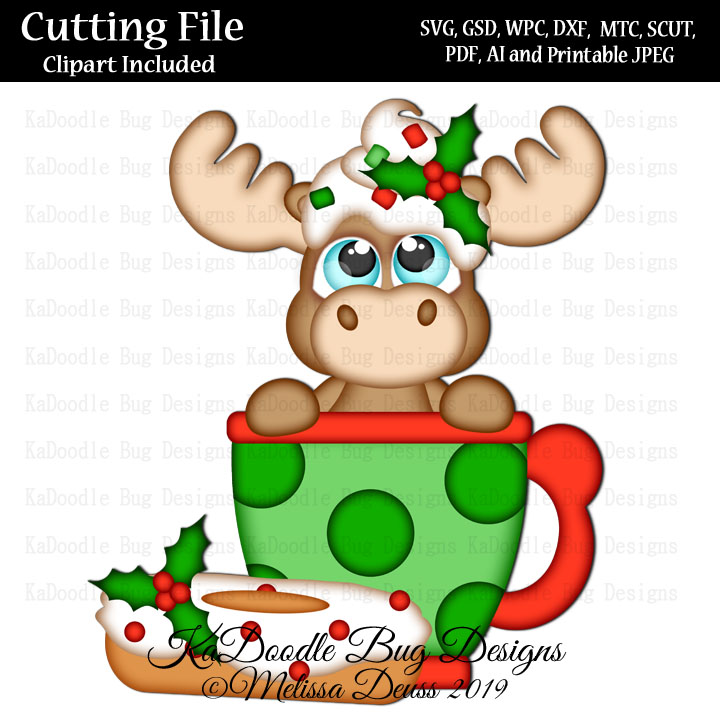 Cutie KaToodles - Christmas Coffee Moose