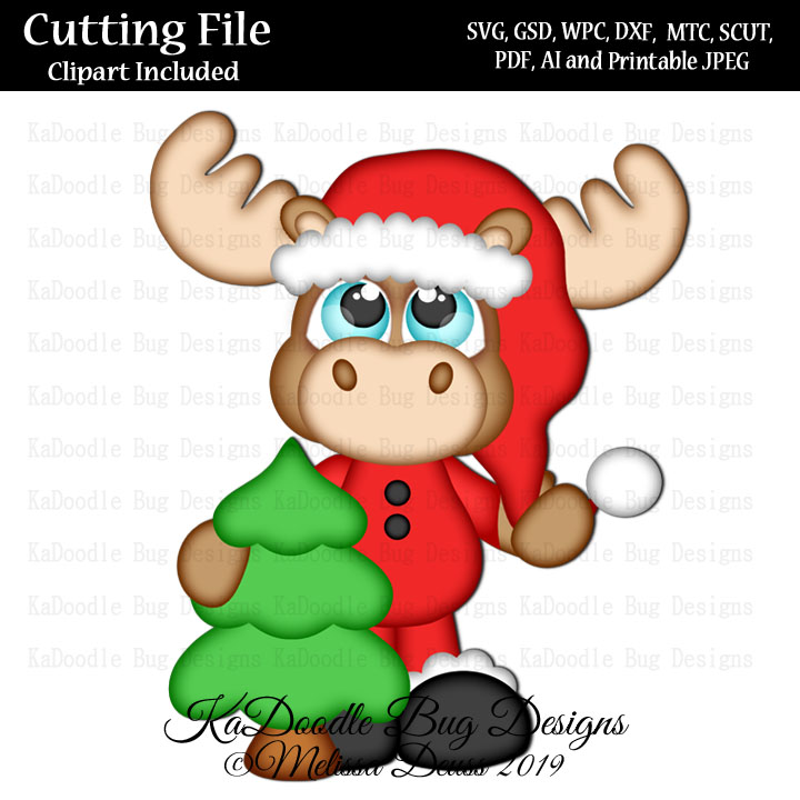 Cutie KaToodles - Christmas Tree Moose