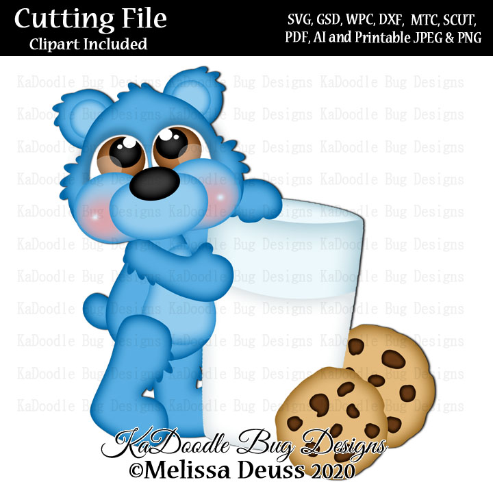 Cutie KaToodles - Cookies And Milk Bear - Click Image to Close