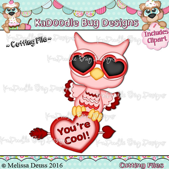 Cutie KaToodles - Cool Valentine Owl