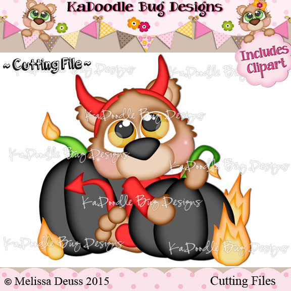 Cutie KaToodles - Devil Pumpkin Bear