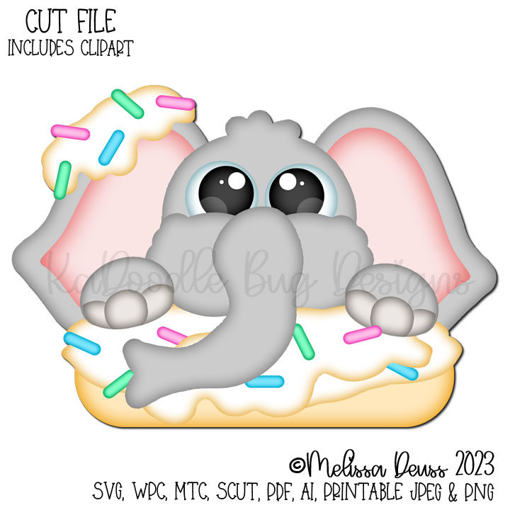 Cutie KaToodles - Donut Elephant Peeker