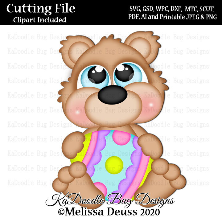 Cutie KaToodles - Easter Egg Bear - Click Image to Close